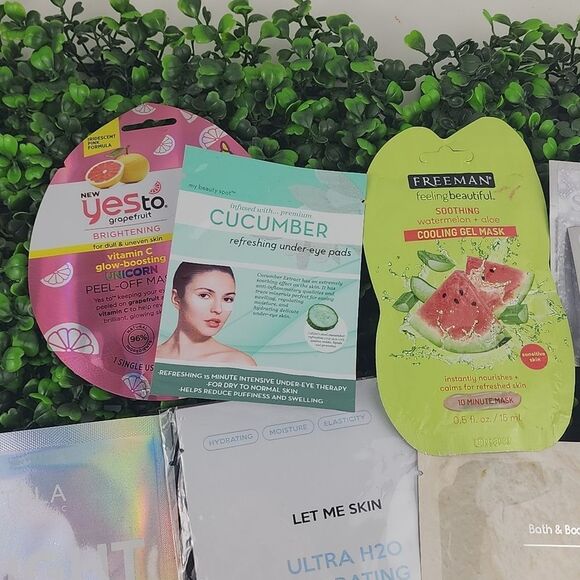 Skincare face mask bundle sheets lip foil hydrating tatcha tula pink new - Picture 2 of 6